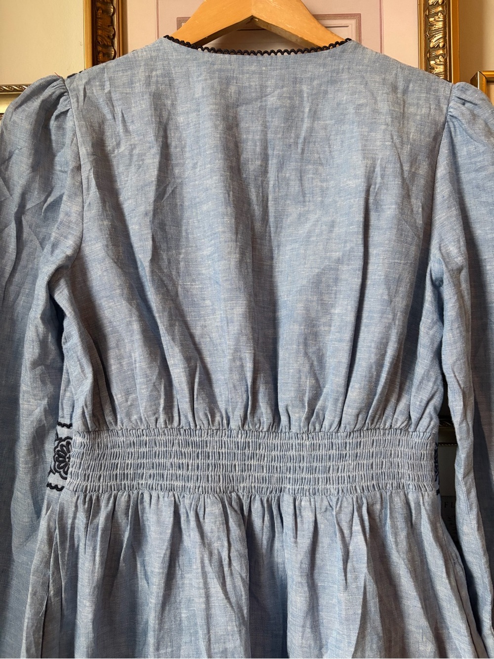 Boden Violet Linen Rich Midi Dress Size 6 - Picture 11 of 14
